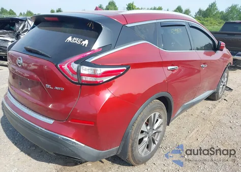 2015 Nissan Murano Sl из США, поврежденный, VIN 5N1AZ2MH0FN215150